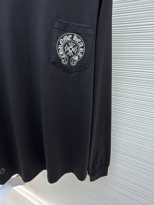 クロムハーツブランドコピー ラスベガス クロススリーブ ホースシュー 長袖シャツ