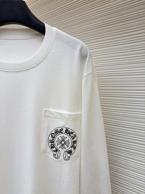 クロムハーツブランドコピー ラスベガス クロススリーブ ホースシュー 長袖シャツ