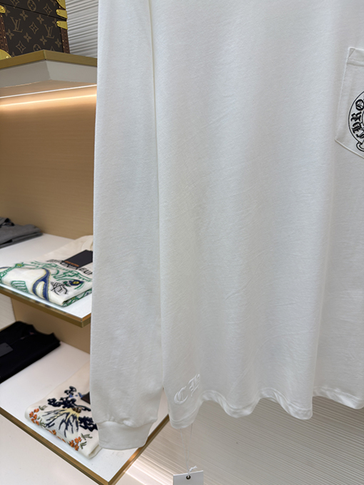 クロムハーツブランドコピー ラスベガス クロススリーブ ホースシュー 長袖シャツ