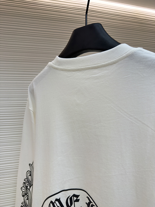 クロムハーツブランドコピー ラスベガス クロススリーブ ホースシュー 長袖シャツ