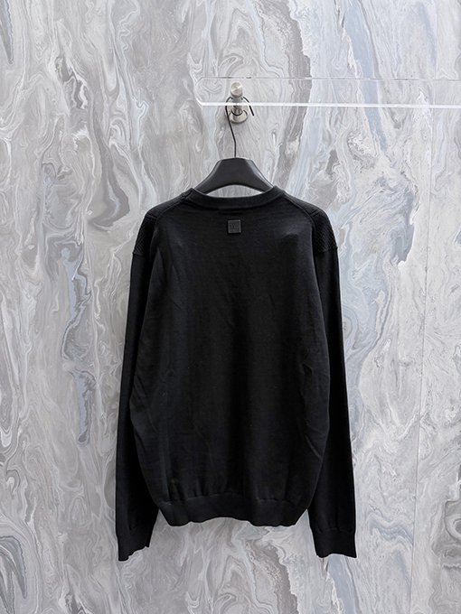 ルイヴィトン 新作シルクコットンニット長袖ラウンドネックシャツ