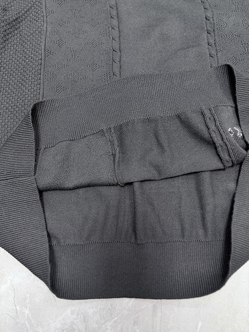 ルイヴィトン 新作シルクコットンニット長袖ラウンドネックシャツ