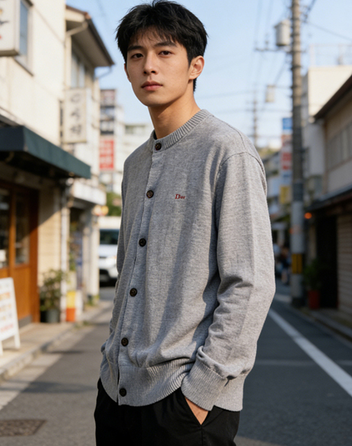 ディオールスーパーコピー DIOR 新しい文字刺繍ロゴ入りウェビングニットカーディガン