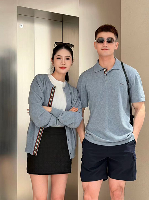 ディオールスーパーコピー DIOR 新しい文字刺繍ロゴ入りウェビングニットカーディガン