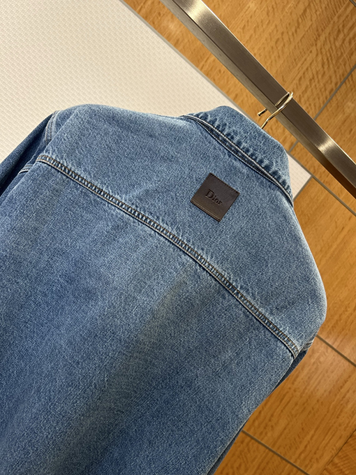 ディオール DIOR 文字刺繍入りジッパー付きデニムジャケット