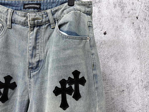 クロムハーツ 新モデルストレートレッグジーンズ