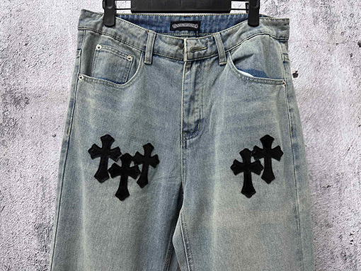 クロムハーツ 新モデルストレートレッグジーンズ