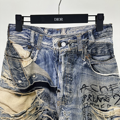 アクネストゥディオズスーパーコピー 3D プリントジーンズ