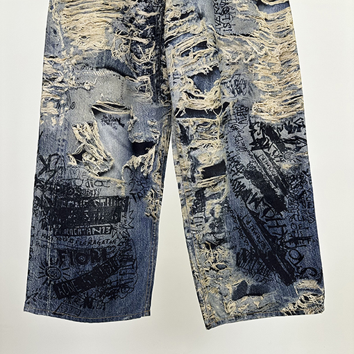 アクネストゥディオズスーパーコピー 3D プリントジーンズ