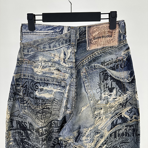 アクネストゥディオズスーパーコピー 3D プリントジーンズ