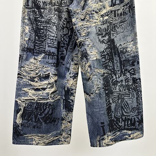 アクネストゥディオズスーパーコピー 3D プリントジーンズ