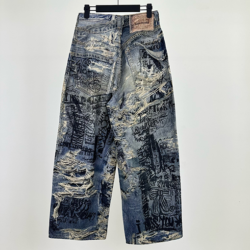 アクネストゥディオズスーパーコピー 3D プリントジーンズ