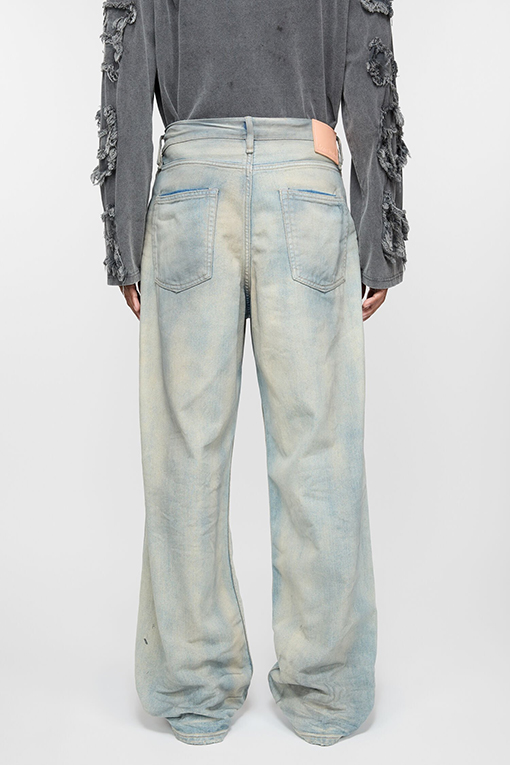 アクネストゥディオズ 1981 ゆったりとしたウォッシュドデニムジーンズ