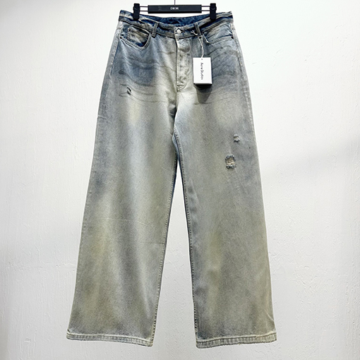 アクネストゥディオズ 1981 ゆったりとしたウォッシュドデニムジーンズ