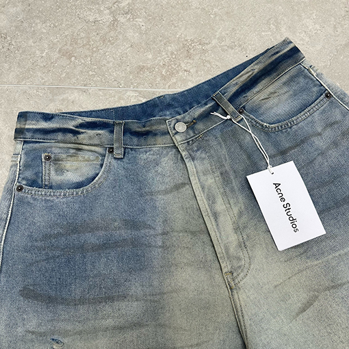 アクネストゥディオズ 1981 ゆったりとしたウォッシュドデニムジーンズ