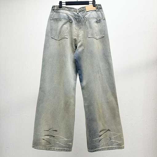 アクネストゥディオズ 1981 ゆったりとしたウォッシュドデニムジーンズ