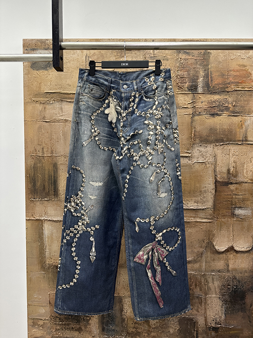 アクネストゥディオズ 3D プリントリボンジーンズ