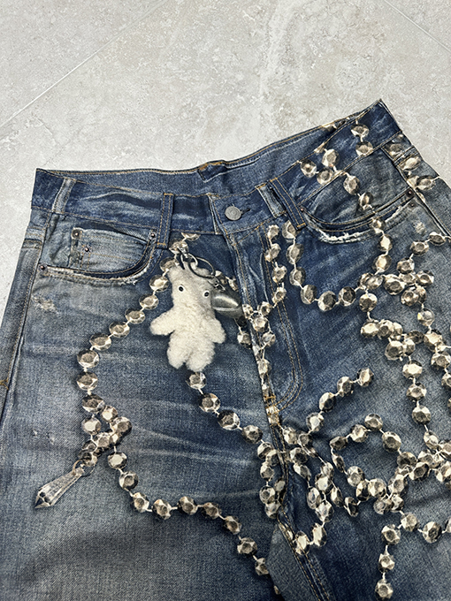 アクネストゥディオズ 3D プリントリボンジーンズ