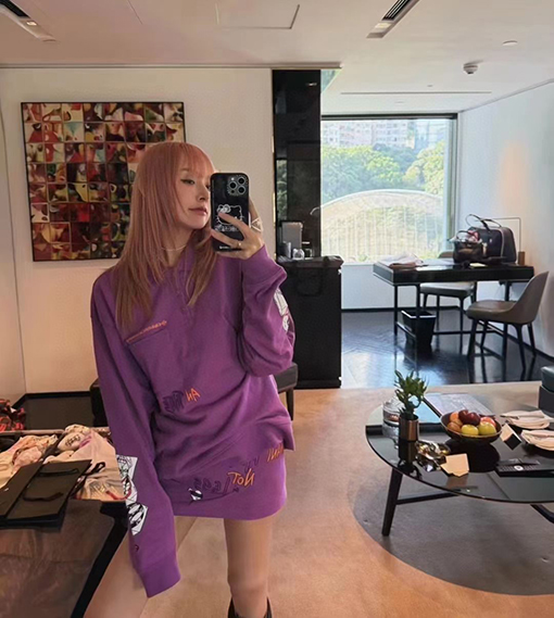 クロムハーツスーパーコピー 無地のコミックプリント長袖シャツ