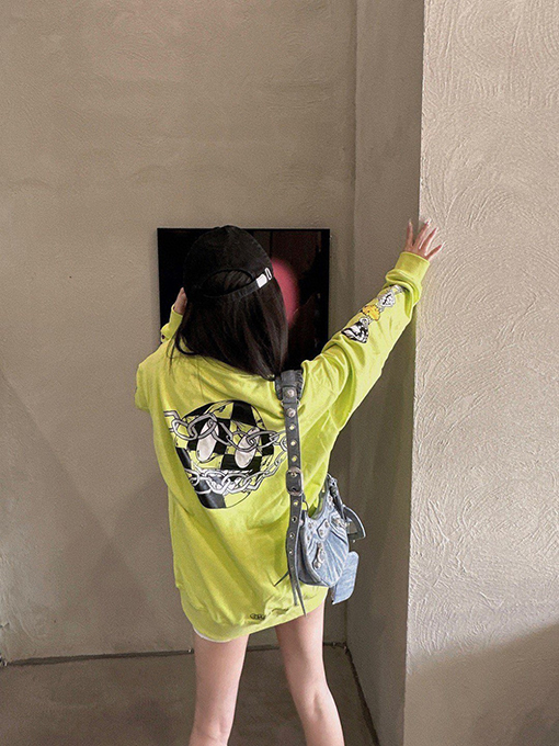 クロムハーツ 限定アップルグリーン長袖シャツ