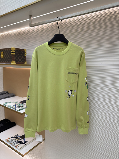 クロムハーツ 限定アップルグリーン長袖シャツ