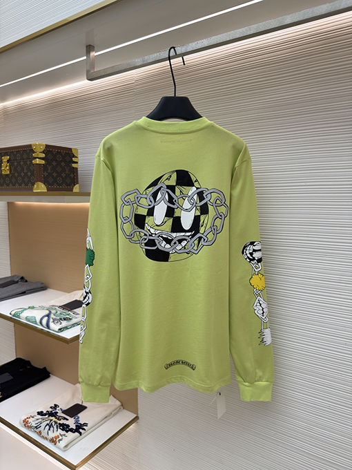 クロムハーツ 限定アップルグリーン長袖シャツ