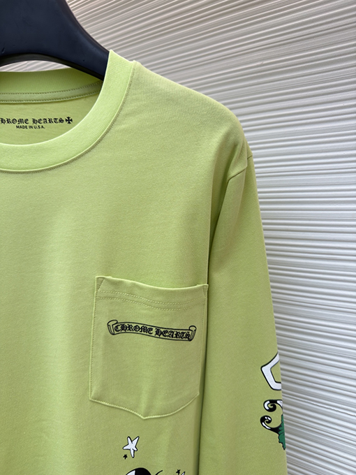 クロムハーツ 限定アップルグリーン長袖シャツ