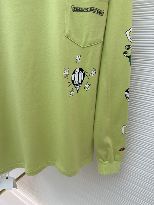 クロムハーツ 限定アップルグリーン長袖シャツ