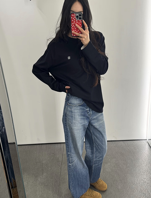 セリーヌスーパーコピー 刺繍入り長袖シャツ