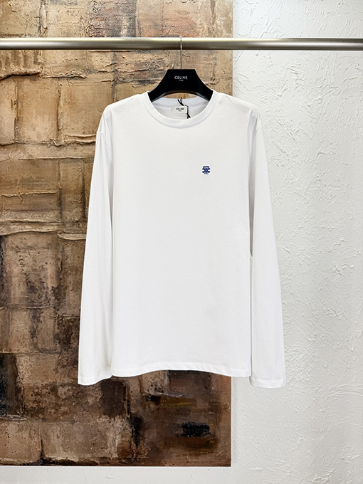 セリーヌスーパーコピー 刺繍入り長袖シャツ