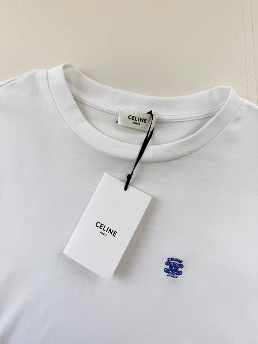 セリーヌスーパーコピー 刺繍入り長袖シャツ