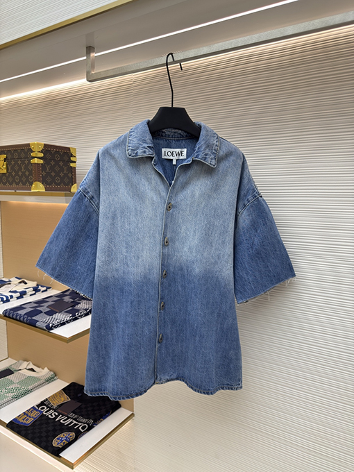 ロエベコピー デニムの半袖シャツ