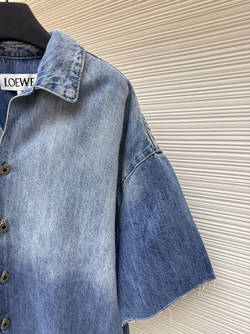 ロエベコピー デニムの半袖シャツ