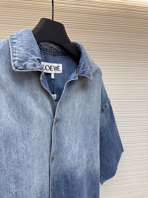 ロエベコピー デニムの半袖シャツ