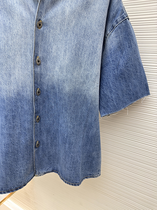 ロエベコピー デニムの半袖シャツ