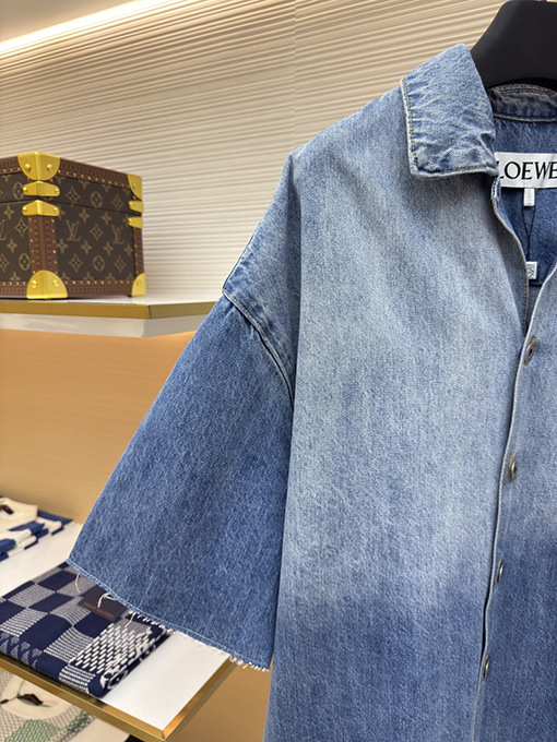 ロエベコピー デニムの半袖シャツ