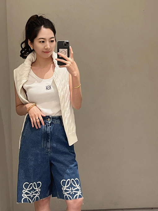 ロエベ デニムショーツ