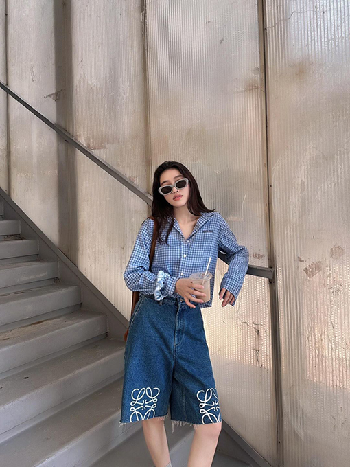 ロエベ デニムショーツ