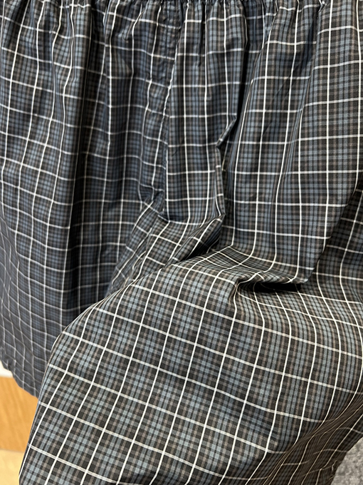 バレンシアガスーパーコピー チェック柄刺繍入りカジュアルショーツ