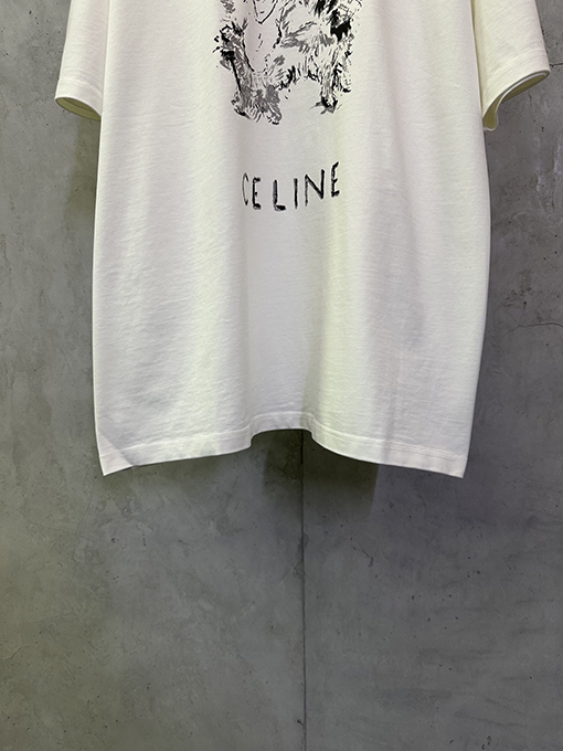 セリーヌ CELINE ハッピードッグプリント半袖Tシャツ