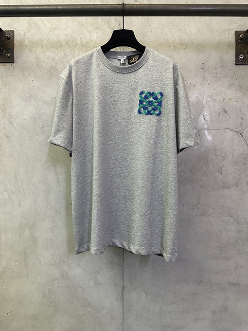 ロエベコピー タオル刺繍入り半袖Tシャツ