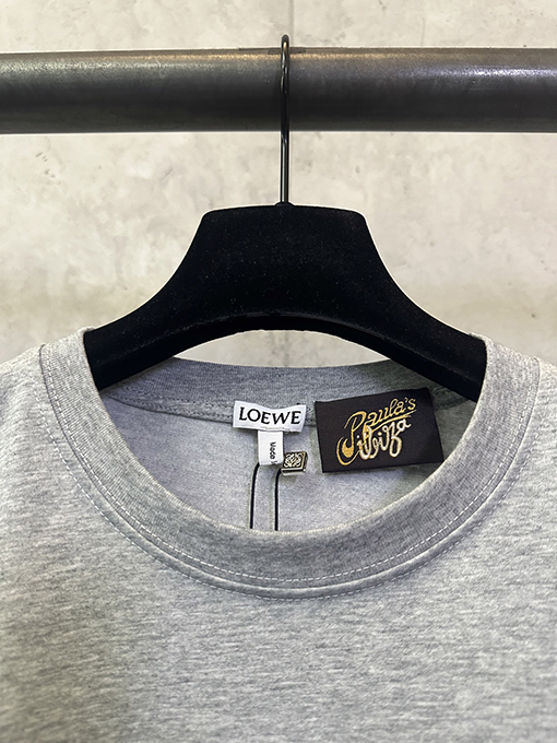 ロエベコピー タオル刺繍入り半袖Tシャツ