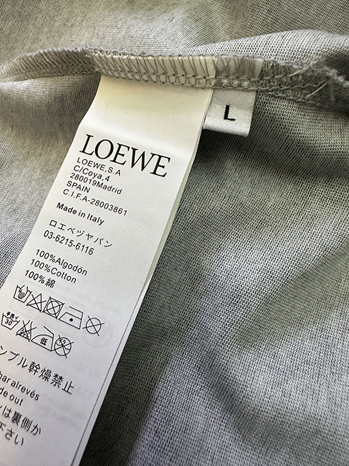 ロエベコピー タオル刺繍入り半袖Tシャツ