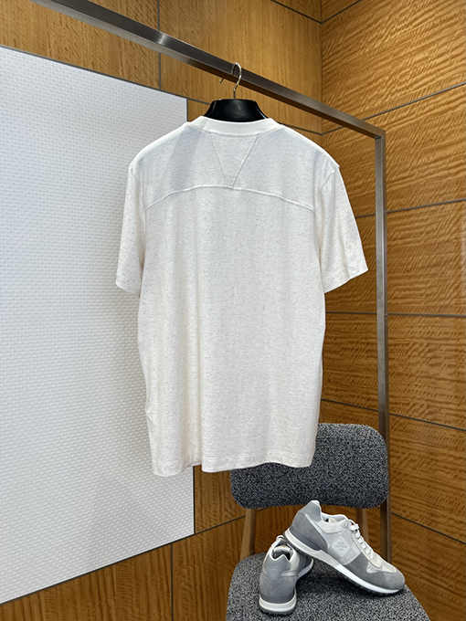 ボッテガヴェネタスーパーコピー 織りのトリムが付いた半袖Tシャツ