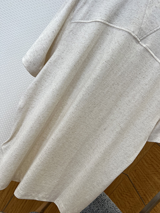 ボッテガヴェネタスーパーコピー 織りのトリムが付いた半袖Tシャツ