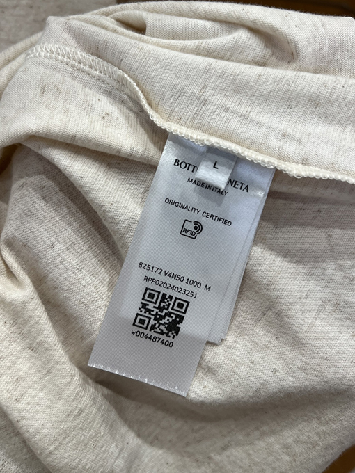 ボッテガヴェネタスーパーコピー 織りのトリムが付いた半袖Tシャツ