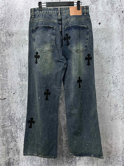 クロムハーツブランドコピー ストレートレッグジーンズ
