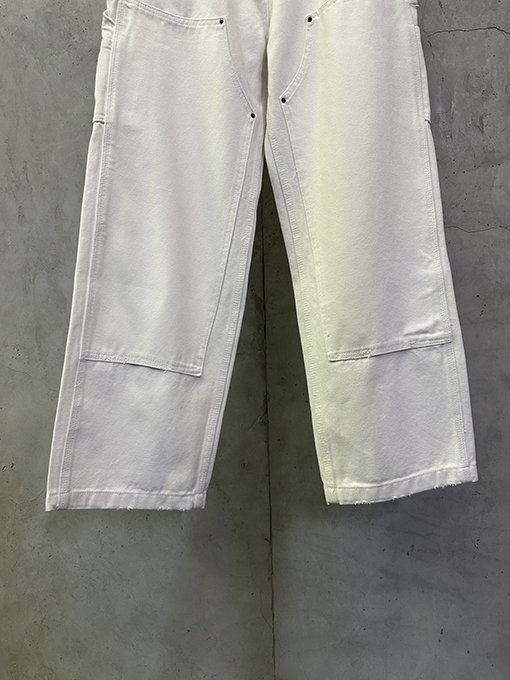 プラダブランドスーパーコピー 三角形の革製ワークジーンズ