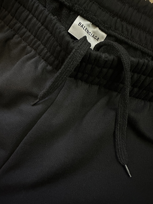 バレンシアガコピー Balenciaga 黄色のテープロゴ入りカジュアルパンツ