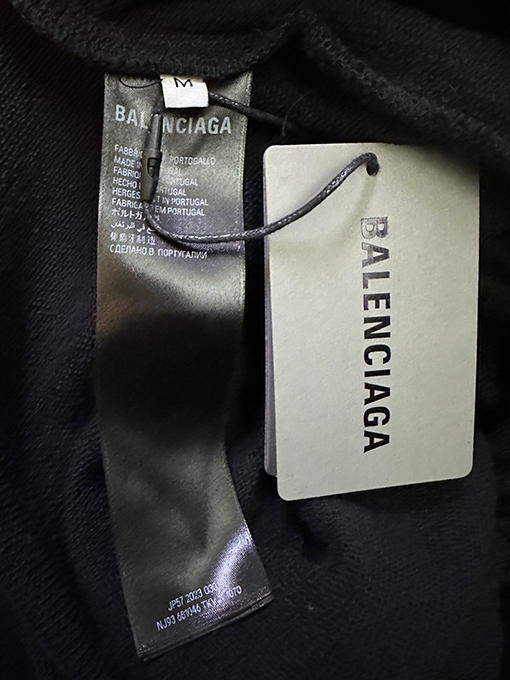 バレンシアガコピー Balenciaga 黄色のテープロゴ入りカジュアルパンツ